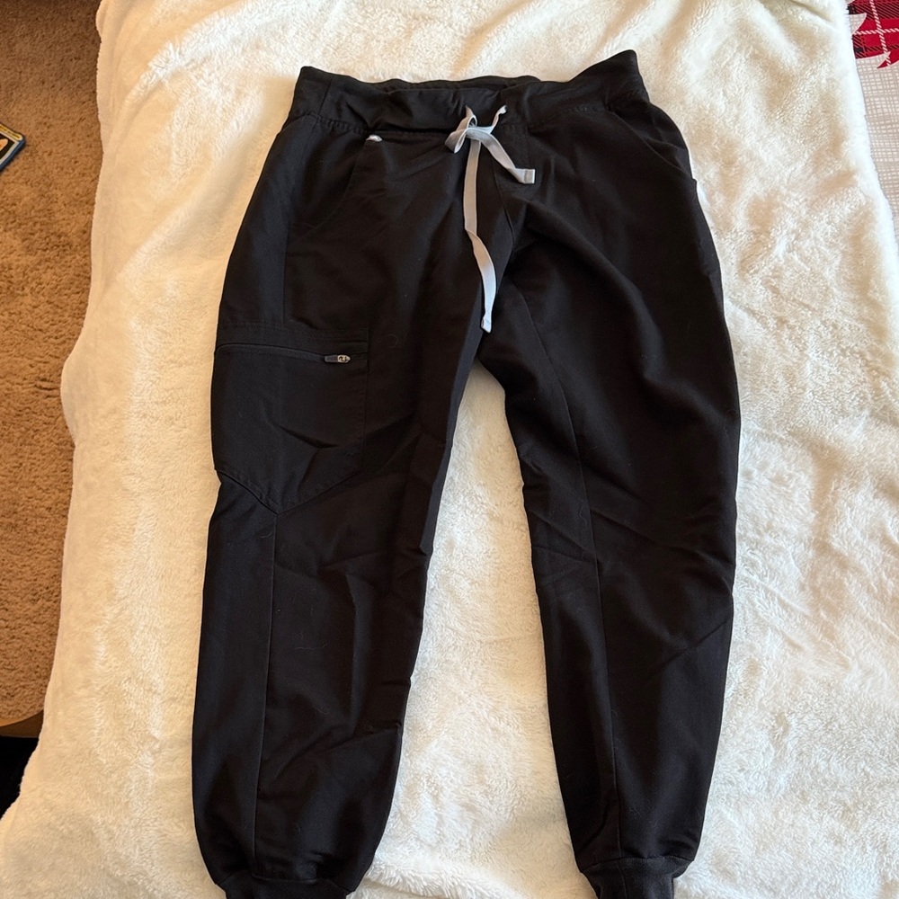 Figs Black Jogger Pants